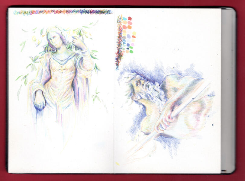 Europe sketches ink 2022