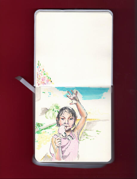 sketchbook entry III copic marker 2024