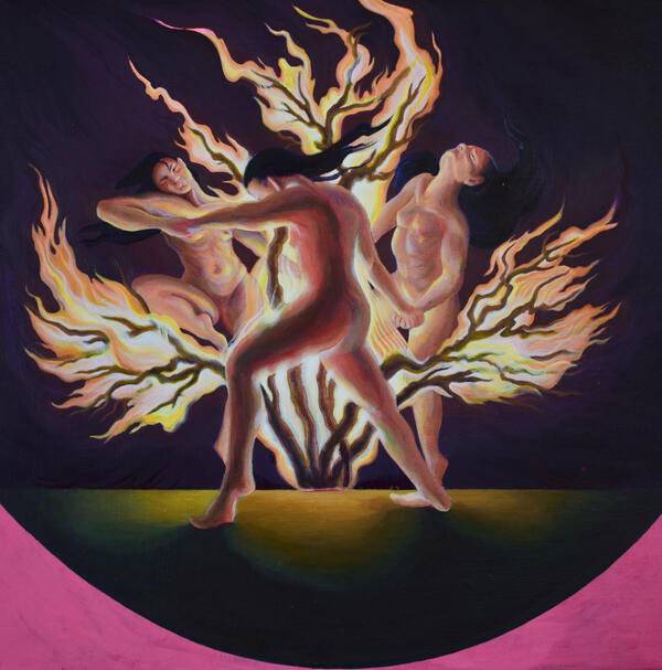 Shame acrylic + gouche 2023