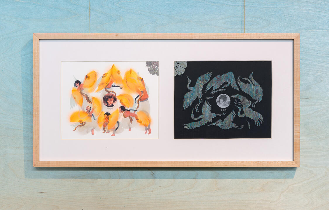 grit &amp; grain PICA Show 2025 risograph diptych