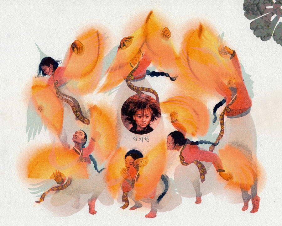 Ji Hyeon Lee - 이지현 silver offset ink + riso 8 x 10" 2025