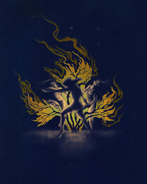 Shame risograph print 11 x 14" 2023