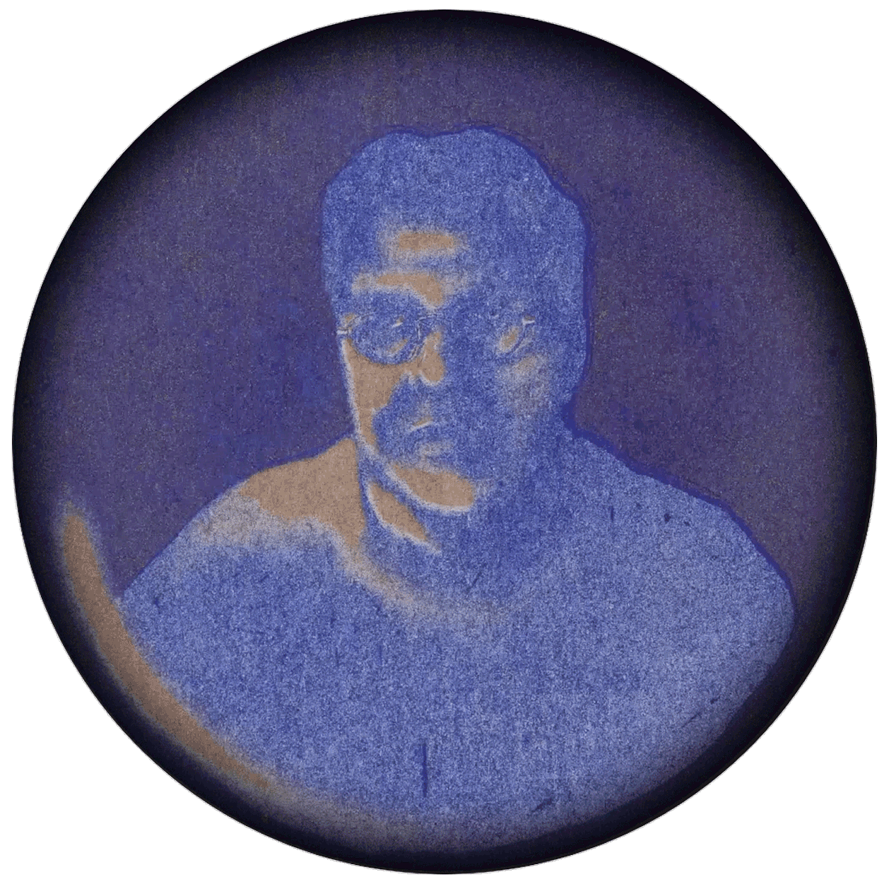 dad - time risograph animation lake + metallic gold + steel