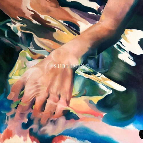 Subliming (RMCM) cover oil on 30" x 30" canvas 2019